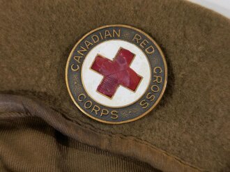 Canada WWII, CRCC Canadian Red Cross Corps, Beret, British made