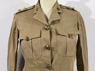 British WWII, QAIMNSR Queen Alexandras Imperial Military Nursing Service Reserve, First Lieutenant Summer Jacket Tunic