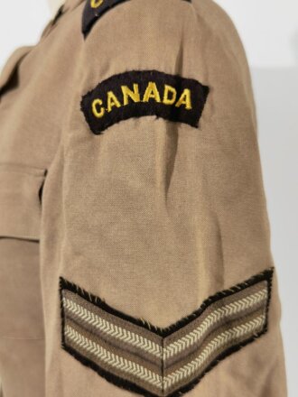 Canada WWII, CWAC Canadian Women´s Army Corps, Summer Jacket, Size 4, Dated 1942