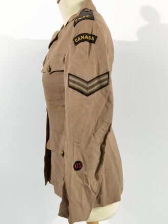 Canada WWII, CWAC Canadian Women´s Army Corps, Summer Jacket, Size 4, Dated 1942