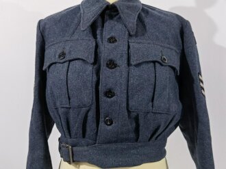 British WWIII, WAAF Women´s Auxiliary Air Force, Officer´s Suit Working Serge Blouse and Trousers, Size 2, Dated 1944