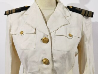 U.S. WWII, USNNC US Navy Nurse Corps, White Uniform Blouse and Skirt