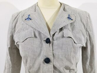 U.S. WWII, WAVES Women Accepted for Volunteer Emergency Service in the Navy, Officer´s Seersucker Jacket