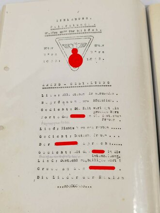 Chronik der NS Frauenschaft Gmund. Gut gefüllter DIN A4 Ordner, Dokumente aus der Zeit in neuzeitlichem Ordner