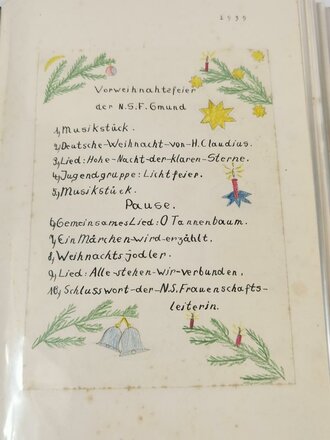 Chronik der NS Frauenschaft Gmund. Gut gefüllter DIN A4 Ordner, Dokumente aus der Zeit in neuzeitlichem Ordner