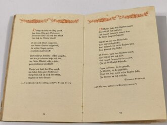 "Mutter und Kind - Eine Ehrengabe für die deutsche Frau", hrsg. v. Verlag Amt für Volkswohlfahrt der NSDAP, ca. 1935, 30 Seiten, ca. DIN 6, gebraucht