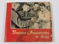 "Deutsches Frauenschaffen im Kriege - Jahrbuch der Reichsfrauenführung 1940", hrsg. v. Erika Fillies-Kirmsse, 102 Seiten, ca. DIN A5, gebraucht, Wasserschaden, Schutzumschlag defekt