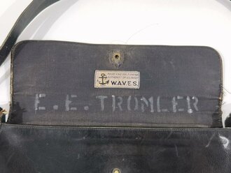 U.S. WWII, WAVES Women Accepted for Volunteer Emergency Service in the Navy, Leather Purse