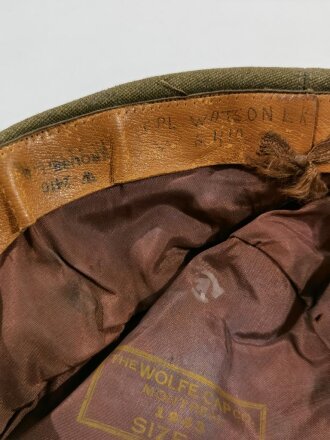 Canada WWII, CWAC Canadian Women´s Army Corps, Peaked Service Cap, Size 7 1/4, Dated 1943