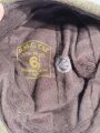 Canada WWII, Royal Canadian Army Medical Corps, Winter Service Cap Wool, Size 6 7/8, used, Dated 1943