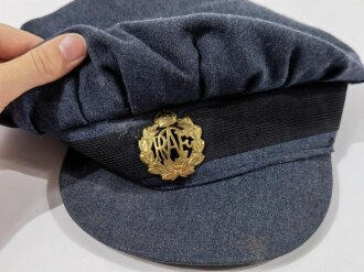 Canada WWII, RCAF Canadian Womens Auxiliary Air Force (CWAAF), Early Style Cap, Size 6 7/8, Dated 1942, used