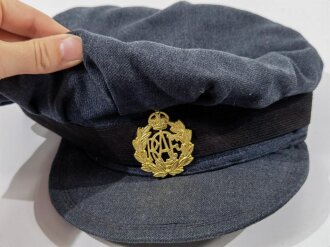 Canada WWII, RCAF Canadian Womens Auxiliary Air Force (CWAAF), Early Style Cap, Size 6 7/8, Dated 1942, used, Buttons are missing