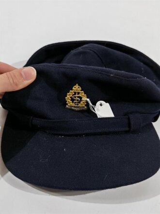 Canada WWII, Royal Canadian Army Medical Corps, Blue Service Cap, Size 22, used