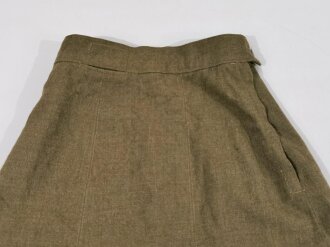 Canadian WWII ?, Ike Jacket for Women and Skirt, used, Skirt with a bunch of holes