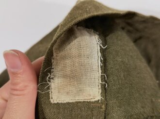 Canadian WWII ?, Ike Jacket for Women and Skirt, used, Skirt with a bunch of holes