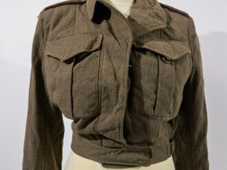 Canadian WWII ?, Ike Jacket for Women and Skirt, used, Skirt with a bunch of holes