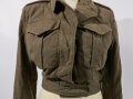 Canadian WWII ?, Ike Jacket for Women and Skirt, used, Skirt with a bunch of holes