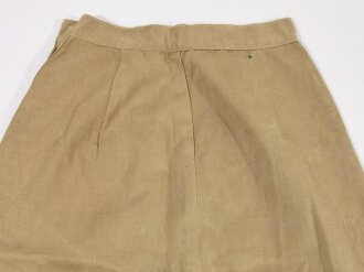 British WWII, ATS Auxiliary Territorial Service, Khaki Dress Skirt, Size 7, good condition