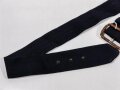 WWII, british or canadian women´s services, blue belt with leather overdrawn buckle, used condition