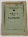 Einsatzbuch für Stabshelferinnen des Heeres, , Karlsruhe, 1943, gebrauchter Zustand,  die Hakenkreuze sind übermalt