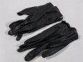 Frankreich, Paar schwarze Damen Lederhandschuhe "Edeltan, Made in France",verschiedene Grüßen 6 & 7 3/4, sehr guter gebrauchter Zustand