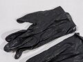 Frankreich, Paar schwarze Damen Lederhandschuhe "Edeltan, Made in France",verschiedene Grüßen 6 & 7 3/4, sehr guter gebrauchter Zustand