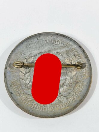 Brosche "Kriegserntedank an die Bäuerin - Landesbauernschaft Salzburg", 51 mm (!) und Bronze (!), rückseitig Klebereste