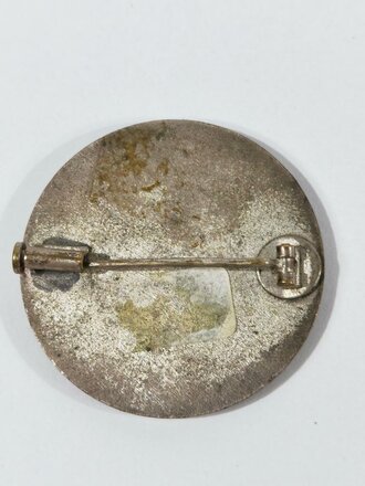 Reichsbund der Freien Schwestern und Pflegerinnen, Brosche 1. Form, klein, 33 mm, rückseitig Klebereste