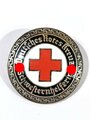Deutsches Rotes Kreuz, Brosche "Schwesternhelferin", emailliert, 35 mm, rückseitig Klebereste