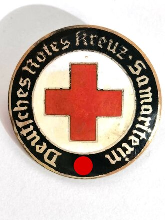 Deutsches Rotes Kreuz, Brosche "Samariterin", 30 mm, rückseitig Klebereste