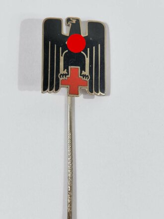 Deutsches Rotes Kreuz, Zivilabzeichen, 8. Form, 20 mm, emailliert, rückseitig Klebereste