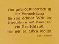 "Rundbrief für die Kindergärtnerinnen", hrsg. v. der Nationalsozialistischen Volkswohlfahrt NSV, 1939 Folge 1, DIN A4, sehr guter Zustand