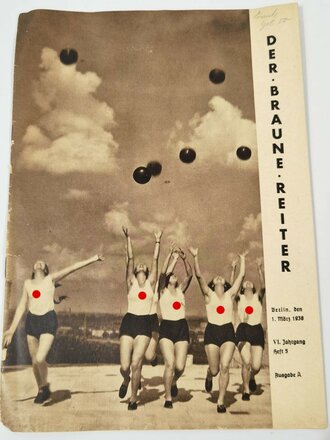 "Der Braune Reiter", 6. Jahrgang, Heft 5, Ausgabe A, 01.03.1938, DIN A4, gebrauchter Zustand