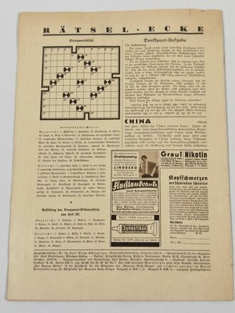 "Der Braune Reiter", 6. Jahrgang, Heft 21, Ausgabe A, 01.11.1938, DIN A4, gebrauchter Zustand