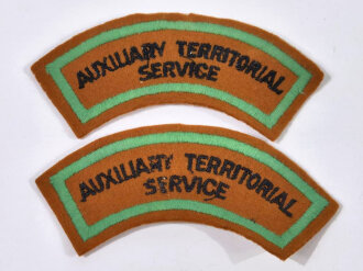 British WWII, ATS Auxiliary Territorial Service, Pair of Sleeve Badges/Insignia, 10,5 cm, good condition