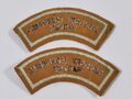 British WWII, ATS Auxiliary Territorial Service, Pair of Sleeve Badges/Insignia, 10,5 cm, good condition