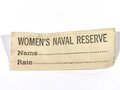 U.S. WWII, WAVES Women Accepted for Volunteer Emergency Service in the Navy, Label for Dresses, ca. 7 cm, as good as new