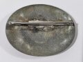 Reichsarbeitsdienst der weiblichen Jugend (RAD/wj), Erinnerungsbrosche in Silber, Zink, Nadel nachträglich unrichtig befestigt, 43 mm