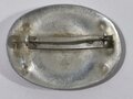 Reichsarbeitsdienst der weiblichen Jugend (RAD/wj), Erinnerungsbrosche in Silber, Aluminium, 43 mm