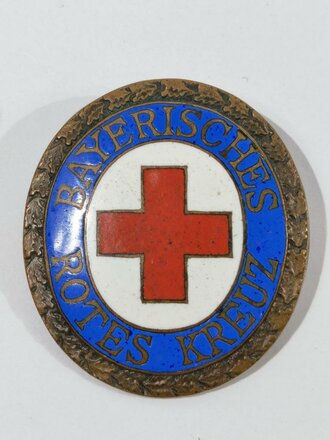 Deutschland nach 1945, Bayerisches Rotes Kreuz, Brosche, Buntmetall, emailliert, 38 mm