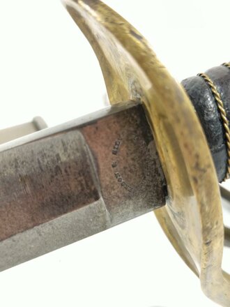 U.S. Civil War, Cavalry Saber and steel Scabbard, Model 1860, made by Emerson & Silver New Jersey, 110 cm (43"), good condition