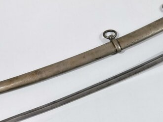 U.S. Civil War, Cavalry Saber and steel Scabbard, Model 1860, made by Emerson & Silver New Jersey, 110 cm (43"), good condition