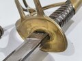 U.S. Civil War, Cavalry Saber and steel Scabbard, Model 1860, made by Emerson & Silver New Jersey, 110 cm (43"), good condition