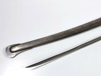 U.S. Civil War, Cavalry Saber and steel Scabbard, Model 1860, made by Ames Manufacturing Company Chicopee Massachusetts, 110 cm (43"), dated 1862, good condition, with sword knot?