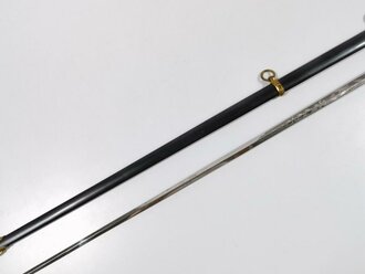 U.S. Civil War, Officer´s Sword with Scabbard, Model 1860, made by Baker & McKenny New York, Blade 74 cm (29") total 96 cm, good condition