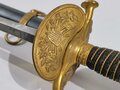 U.S. Civil War, Officer´s Sword with Scabbard, Model 1860, made by Baker & McKenny New York, Blade 74 cm (29") total 96 cm, good condition