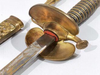 U.S. Army, Presentation Officer´s Sword with Scabbard, Model 1860, Blade Etching "Capt. J. G. Frothingham 1869-1887", made by Bent & Bush Boston Massachusetts, Blade 79 cm (31")  total 99 cm, good condition. Original ?