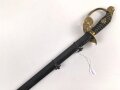 Preussen, Infanterie Offiziers Degen IOD89. Otto Merten Solingen, ungereinigtes Stück, die Scheide original lackiert