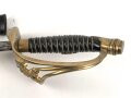 Preussen, Infanterie Offiziers Degen IOD89. Otto Merten Solingen, ungereinigtes Stück, die Scheide original lackiert