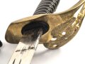 Preussen, Infanterie Offiziers Degen IOD89. Otto Merten Solingen, ungereinigtes Stück, die Scheide original lackiert
